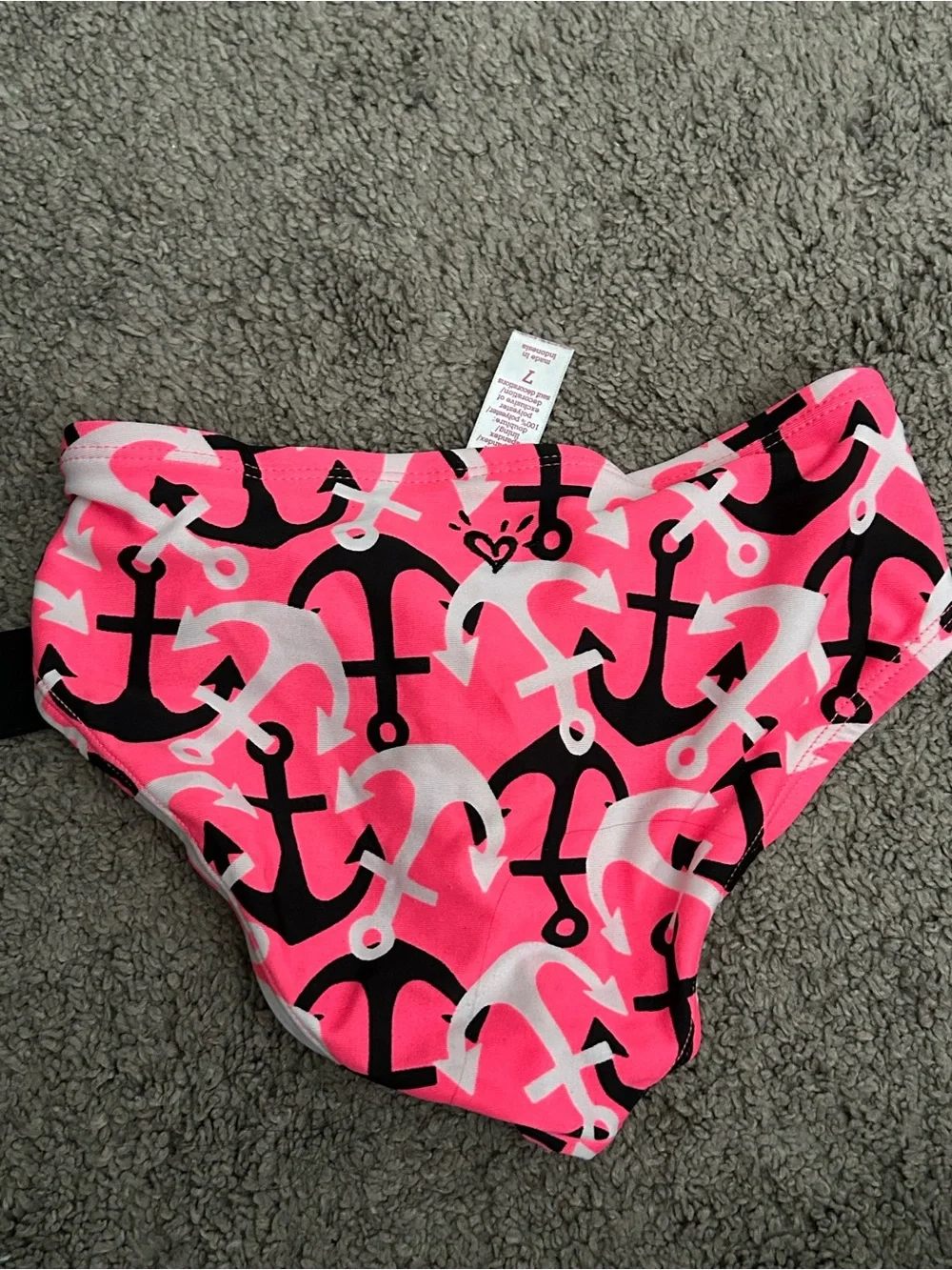 Justice Neon Pink Bikini Top and bottom